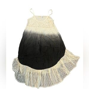 L love Crochet Ombré dress high low size S